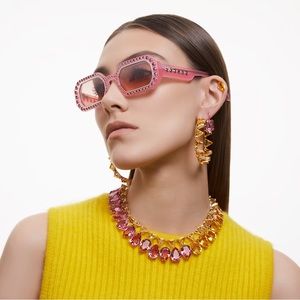 Swarovski Sunglasses Octagon shape, Pink